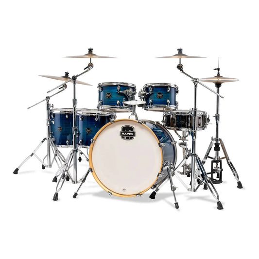 Mapex Armory 6pc Studioease Fast Drum Set Blue Wave Burst