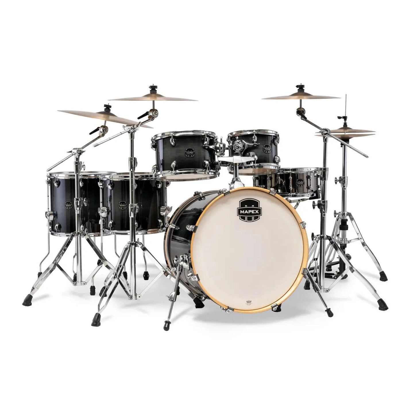 Mapex Armory 6pc Studioease Fast Drum Set Black Onyx Burst