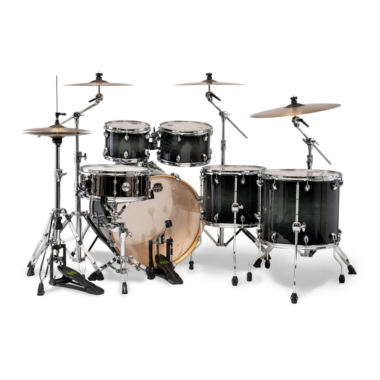 Mapex Armory 6pc Studioease Fast Drum Set Black Onyx Burst