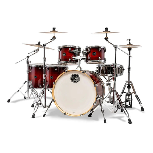 Mapex Armory 6pc Studioease Drum Set Red Onyx Burst
