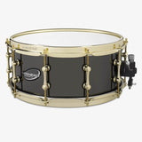 Ahead 3mm Cast Bell Brass Snare Drum 14x6 Black Chrome w/Brass Hw & Trick Throw-Off - Drum Center Of Portsmouth