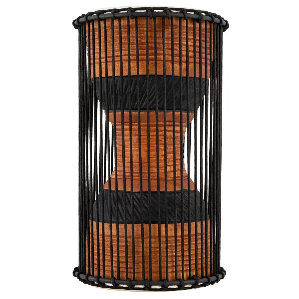 Meinl African Talking Drum 8 x 16 Large Brown/Black - Drum Center Of Portsmouth