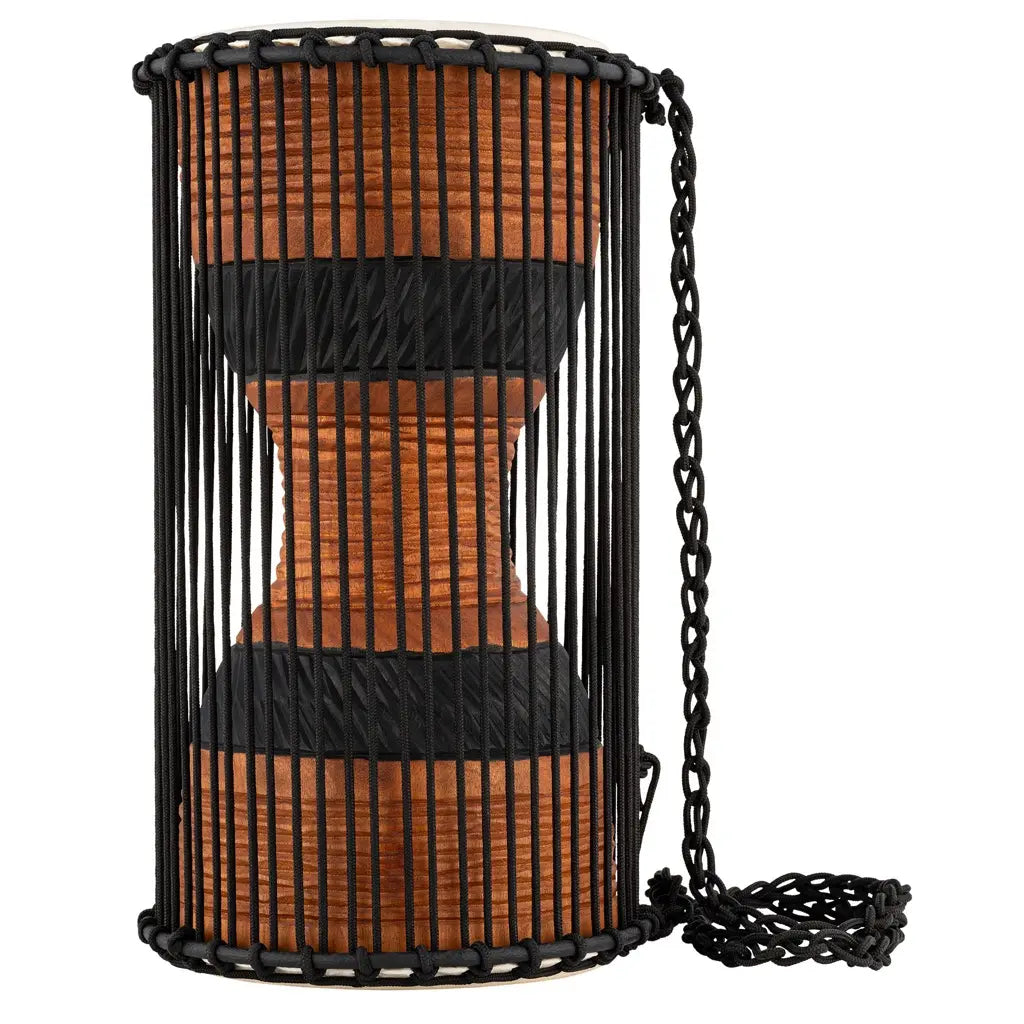 Meinl African Talking Drum 8 x 16 Large Brown/Black - Drum Center Of Portsmouth