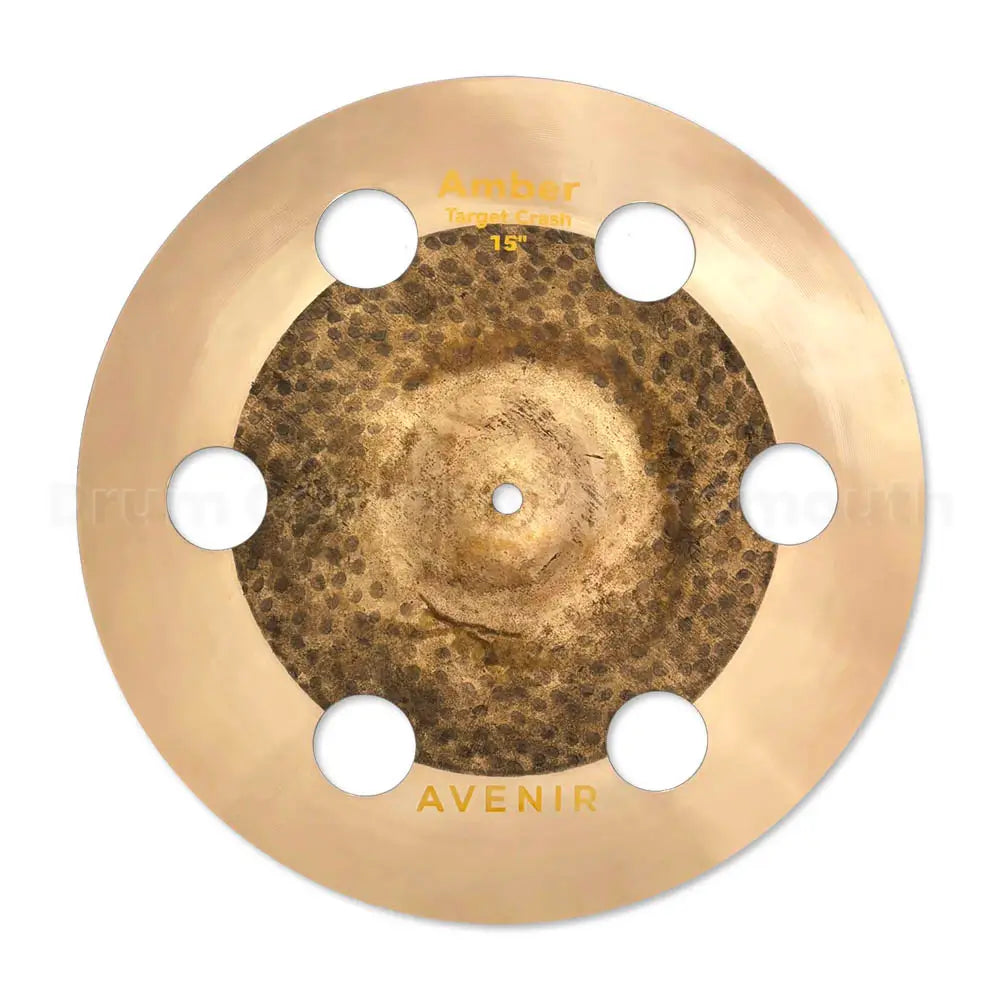 Avenir Amber 6-Hole Target Crash Cymbal 15" - Drum Center of Portsmouth