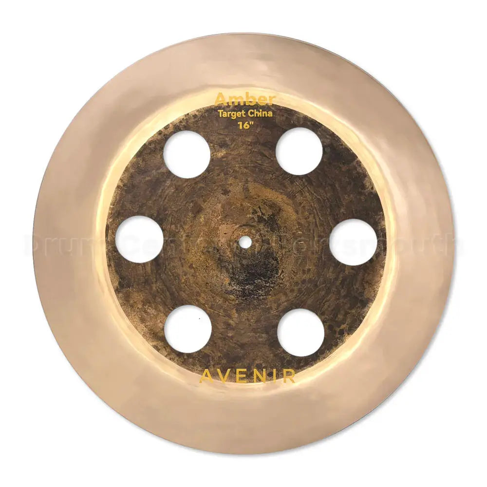 Avenir Amber 6-Hole Target China Cymbal 16" - Drum Center of Portsmouth