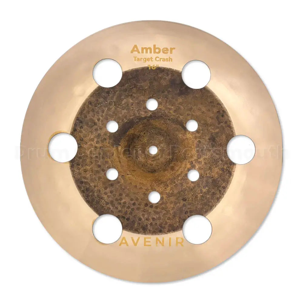 Avenir Amber 12-Hole Target Crash Cymbal 16" - Drum Center of Portsmouth