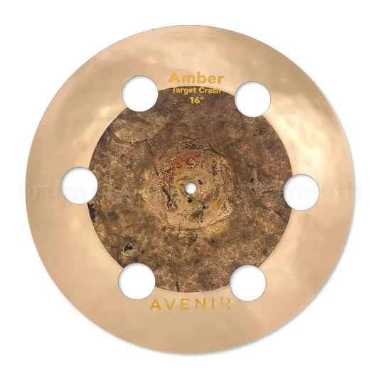 Avenir Amber 6-Hole Target Crash Cymbal 16" - Drum Center of Portsmouth