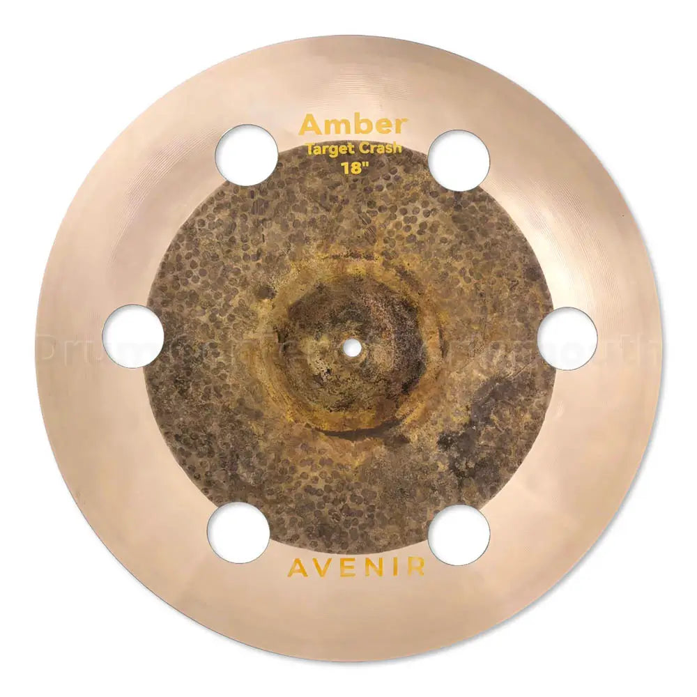 Avenir Amber 6-Hole Target Crash Cymbal 18" - Drum Center of Portsmouth