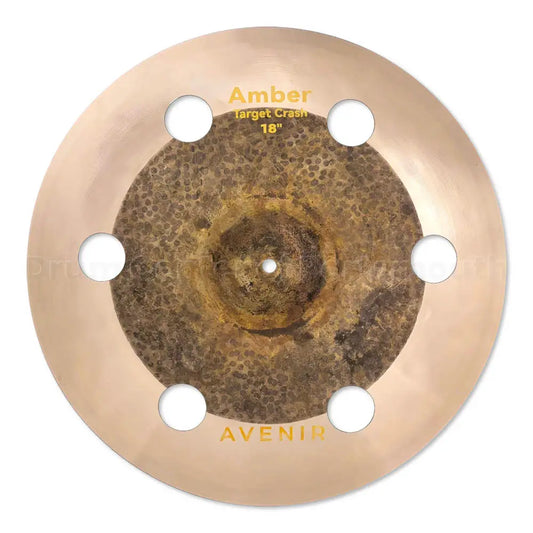 Avenir Amber 6-Hole Target Crash Cymbal 18" - Drum Center of Portsmouth