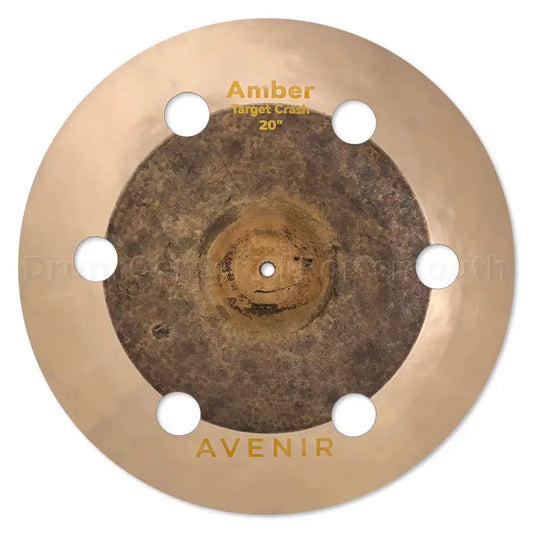 Avenir Amber 6-Hole Target Crash Cymbal 20" - Drum Center of Portsmouth