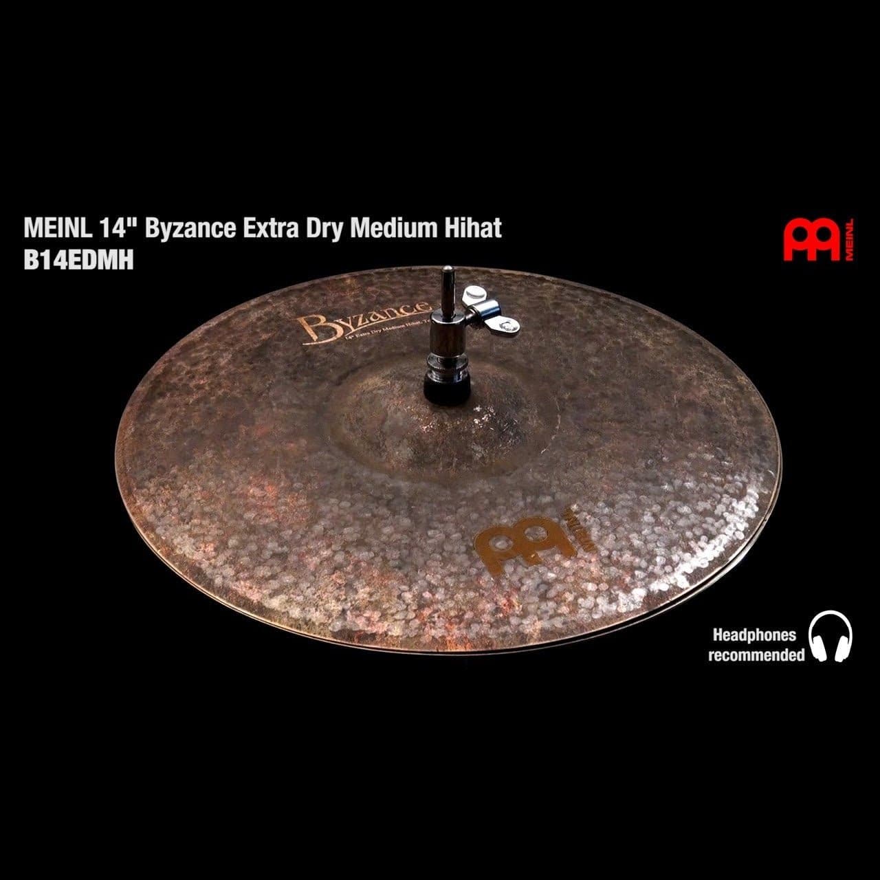 Meinl Byzance Extra Dry Medium Hi Hat Cymbals 14