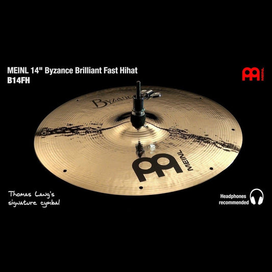 Meinl Byzance Brilliant Fast Hi Hat Cymbals 14