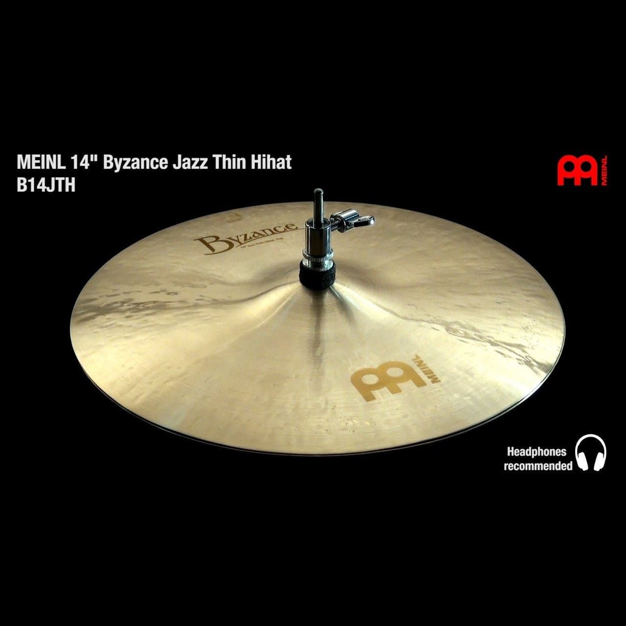 Meinl Byzance Jazz Thin Hi Hat Cymbals 14"