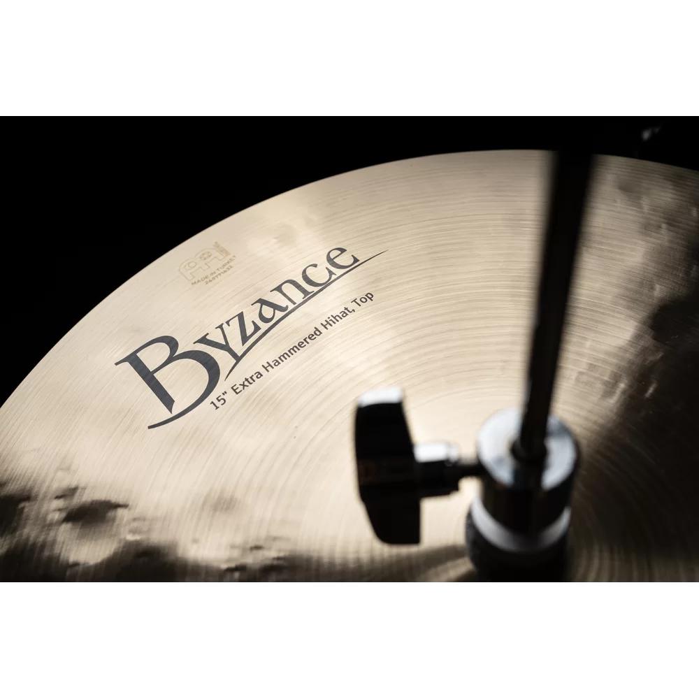 Meinl Byzance Traditional Extra Hammered Hi Hat Cymbals 15"