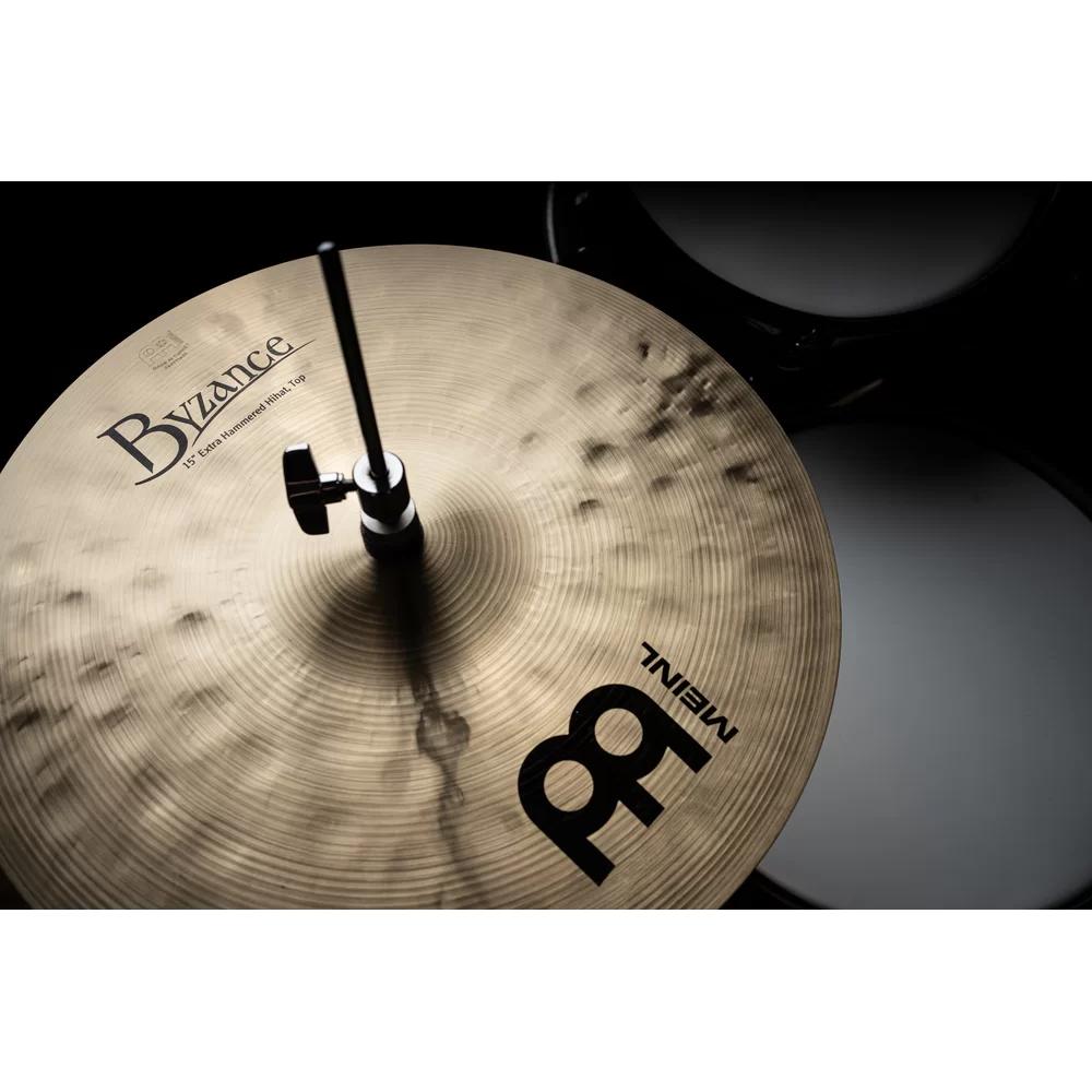 Meinl Byzance Traditional Extra Hammered Hi Hat Cymbals 15"