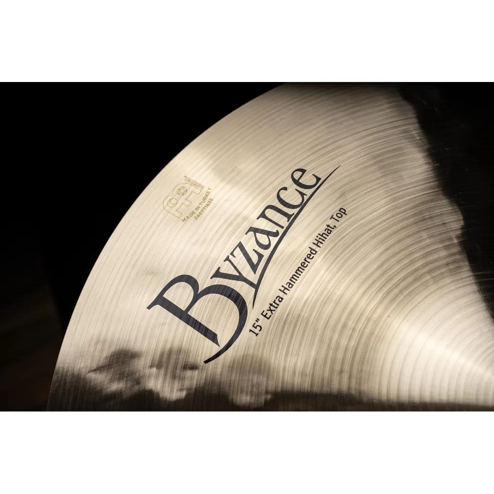 Meinl Byzance Traditional Extra Hammered Hi Hat Cymbals 15"