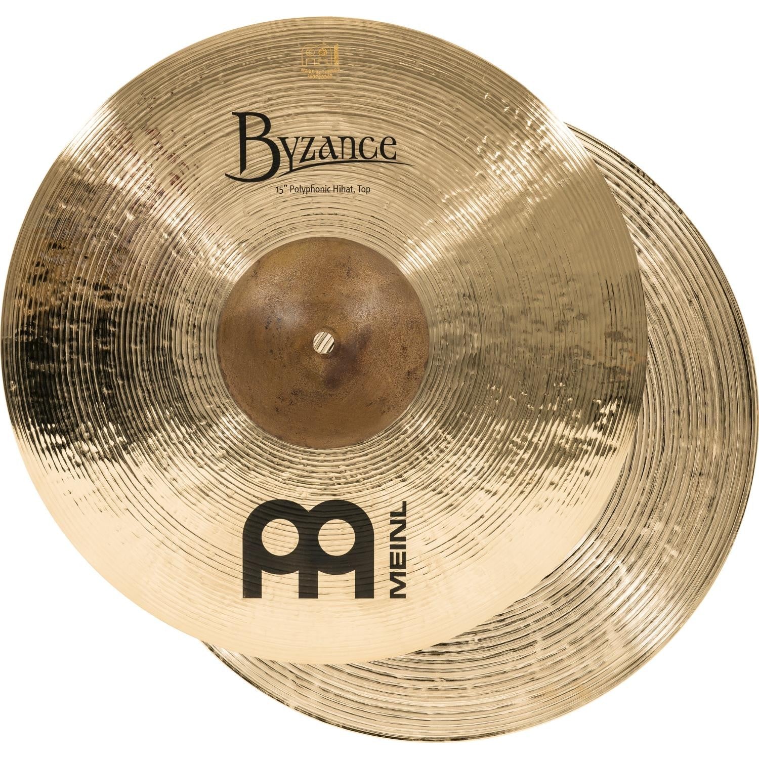 Meinl Byzance Polyphonic Brilliant Hi Hat Cymbals 15" - Drum Center Of Portsmouth