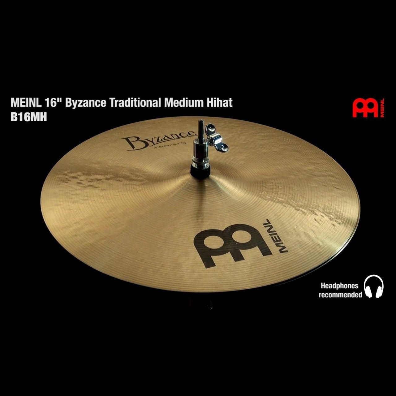 Meinl Byzance Traditional Medium Hi Hat Cymbals 16