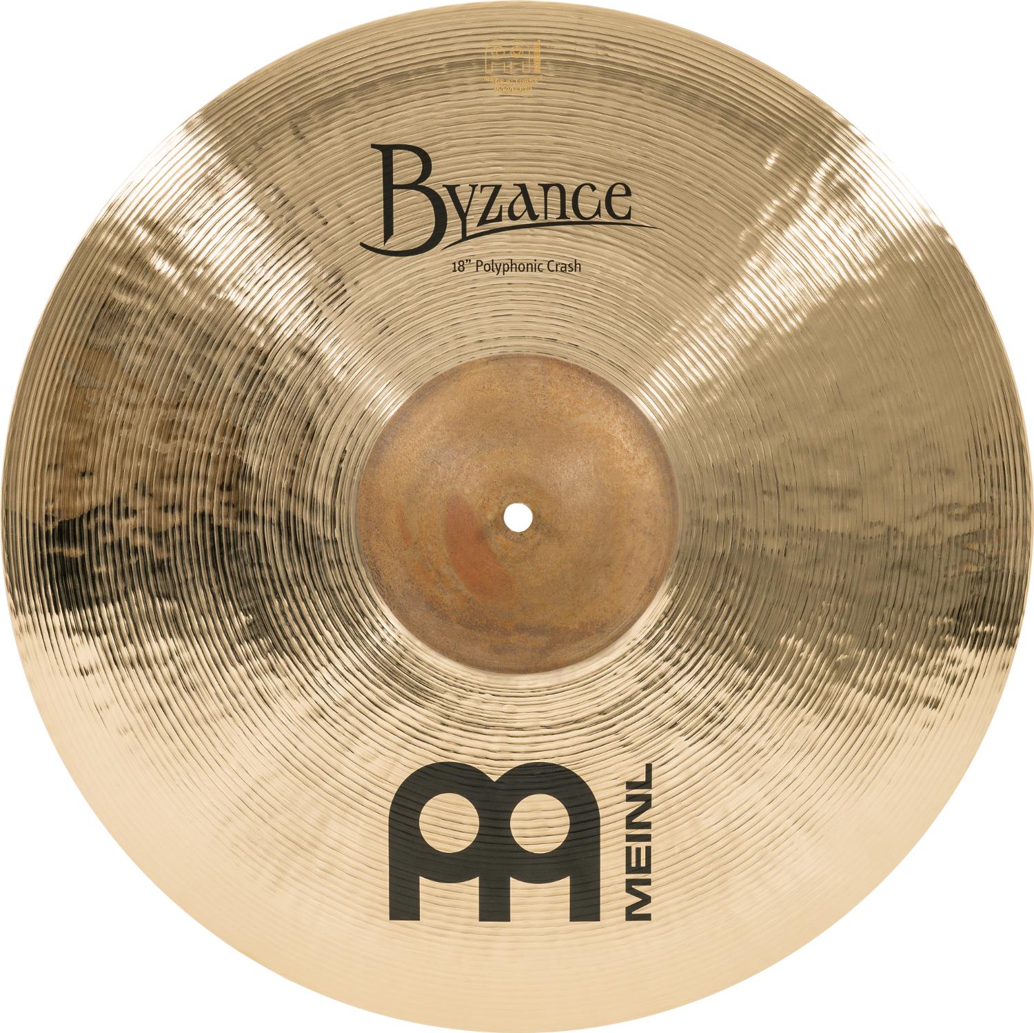 Meinl Byzance Polyphonic Brilliant Crash Cymbal 18" - Drum Center Of Portsmouth