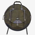 Tackle Instrument Supply Backpack Cymbal Bag 22" Forest Green w/Brown Leather - Drum Center Of Portsmouth