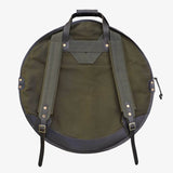 Tackle Instrument Supply Backpack Cymbal Bag 24" Forest Green w/Brown Leather - Drum Center Of Portsmouth