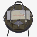 Tackle Instrument Supply Backpack Cymbal Bag 22" Forest Green w/Brown Leather - Drum Center Of Portsmouth