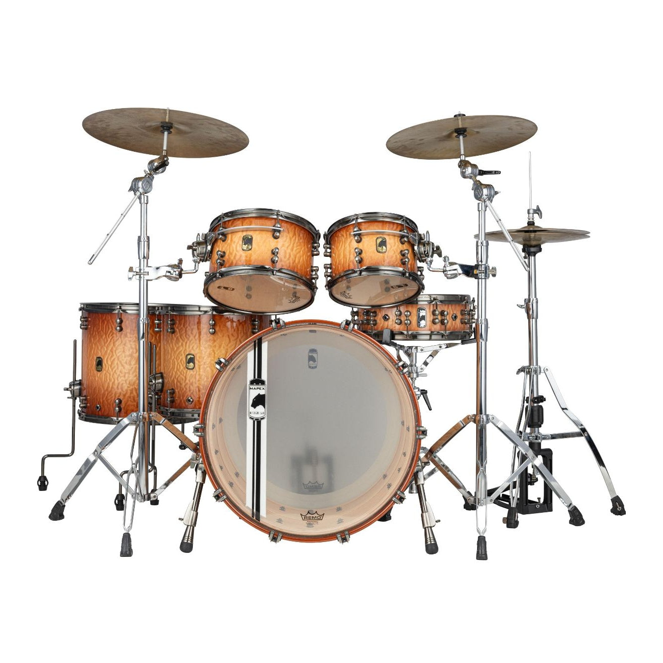 Mapex Black Panther Design Lab Versatus 5pc Drum Set Peach Burl Burst