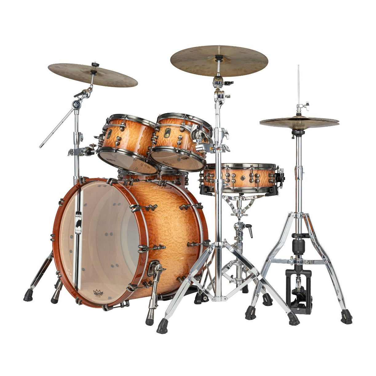 Mapex Black Panther Design Lab Versatus 5pc Drum Set Peach Burl Burst-3