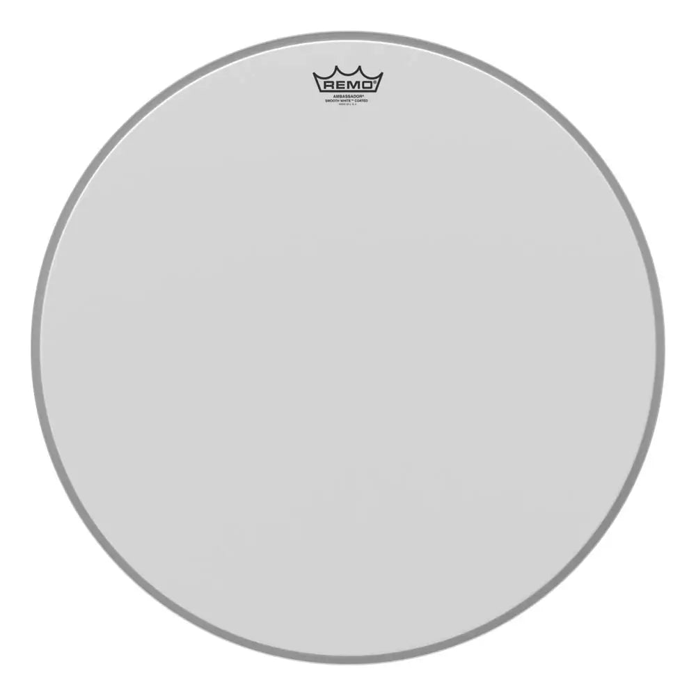 Remo Ambassador Coated Smooth White Bass Drumhead 22" - Drum Center Of Portsmouth