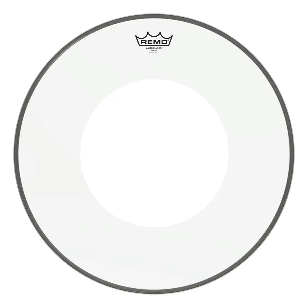 Remo Ambassador Clear Bass Drumhead 20" w/10" Center Hole - Drum Center Of Portsmouth