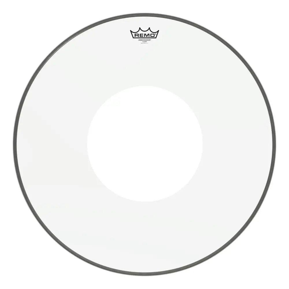 Remo Ambassador Clear Bass Drumhead 24" w/10" Center Hole - Drum Center Of Portsmouth