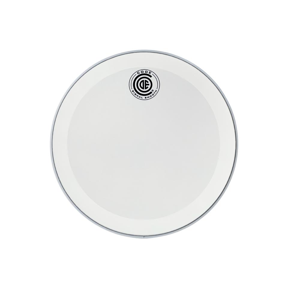 Code Signal Bass Drum Head 16" Smooth White