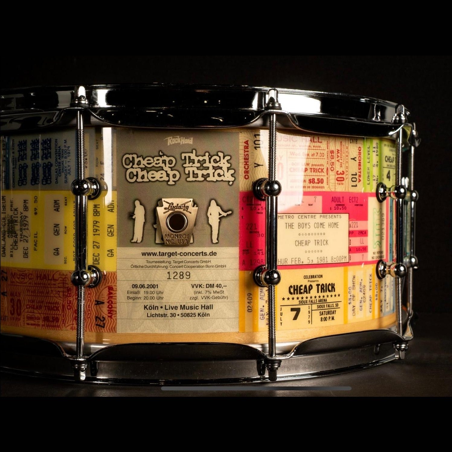 Ludwig Bun E. Carlos Concert Ticket Snare Drum 14x6.5 - 3 - Drum Center Of Portsmouth