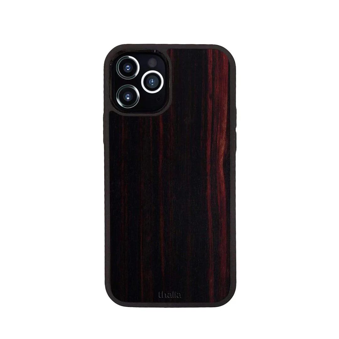 Thalia Just Wood Exotic Case for iPhone 16 Pro | Black Ebony