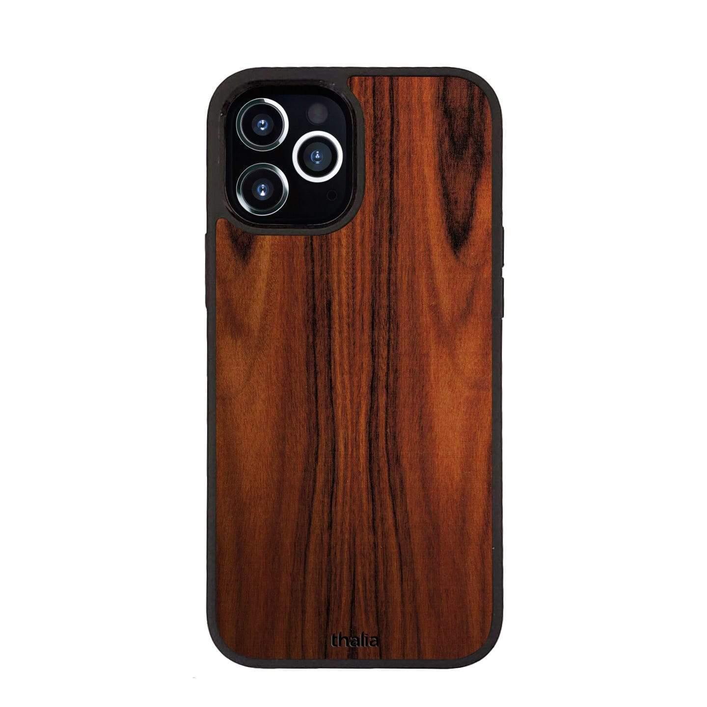 Thalia Just Wood Exotic Case for iPhone 15 Pro Max | Santos Rosewood