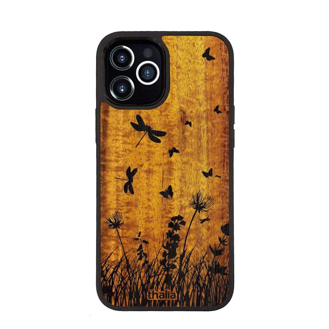 Thalia Hawaiian Koa Wood Case for iPhone 15 Pro | Spring Meadow