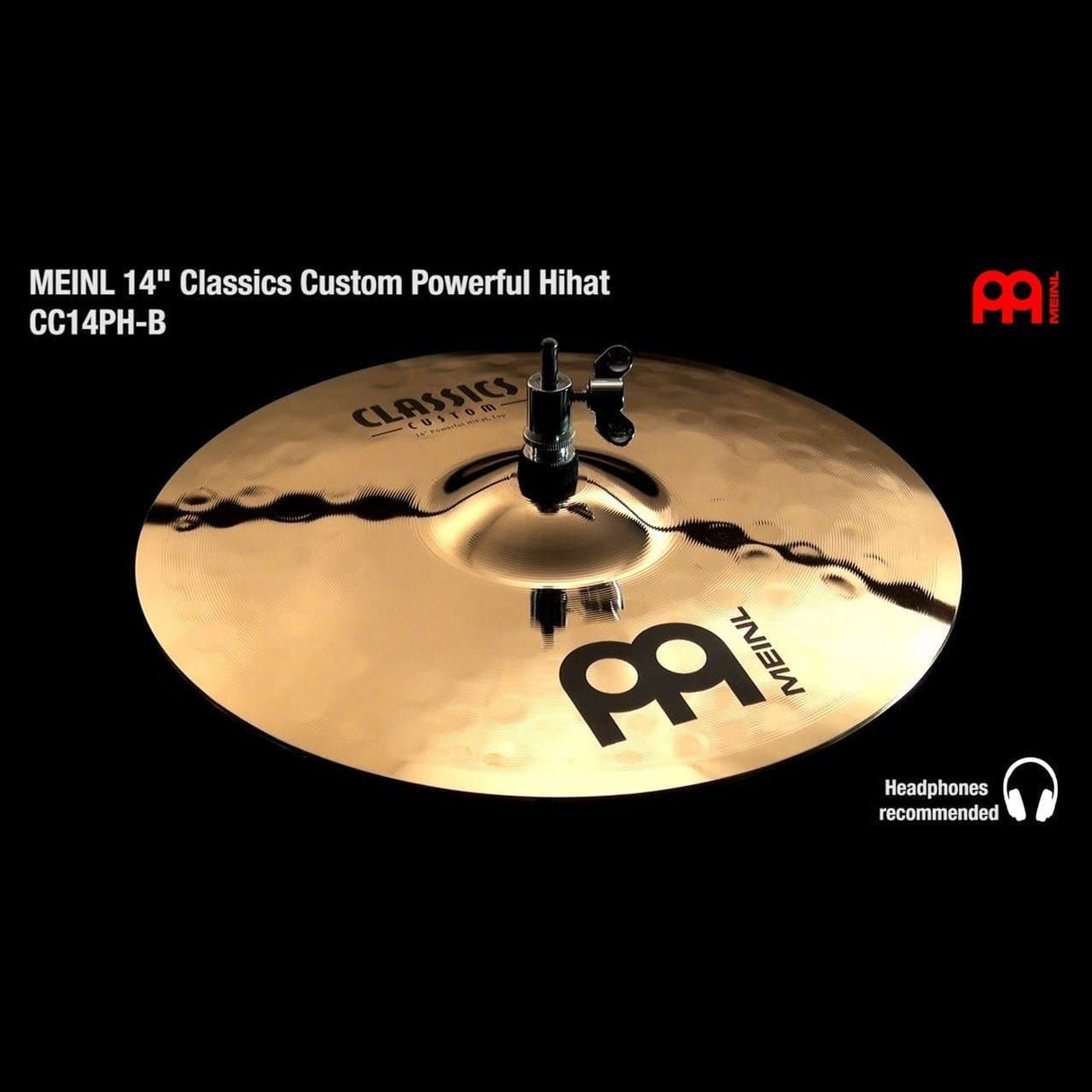 Meinl Classics Custom Powerful Hi Hat Cymbals 14