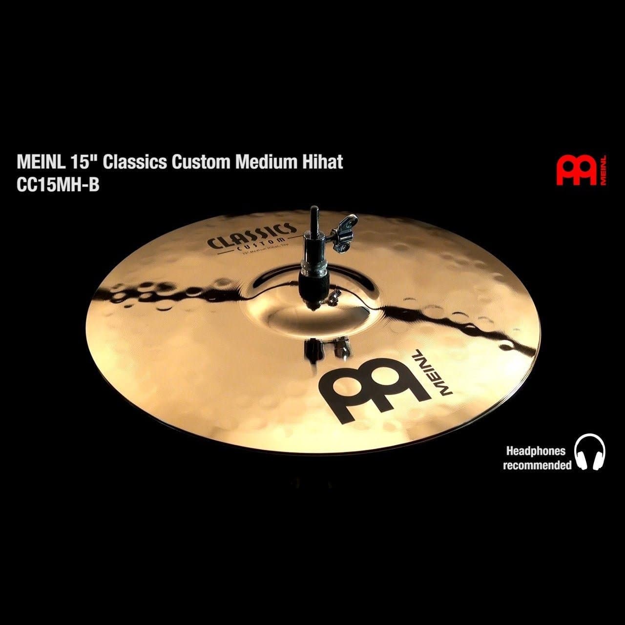 Meinl Classics Custom Medium Hi Hat Cymbals 15