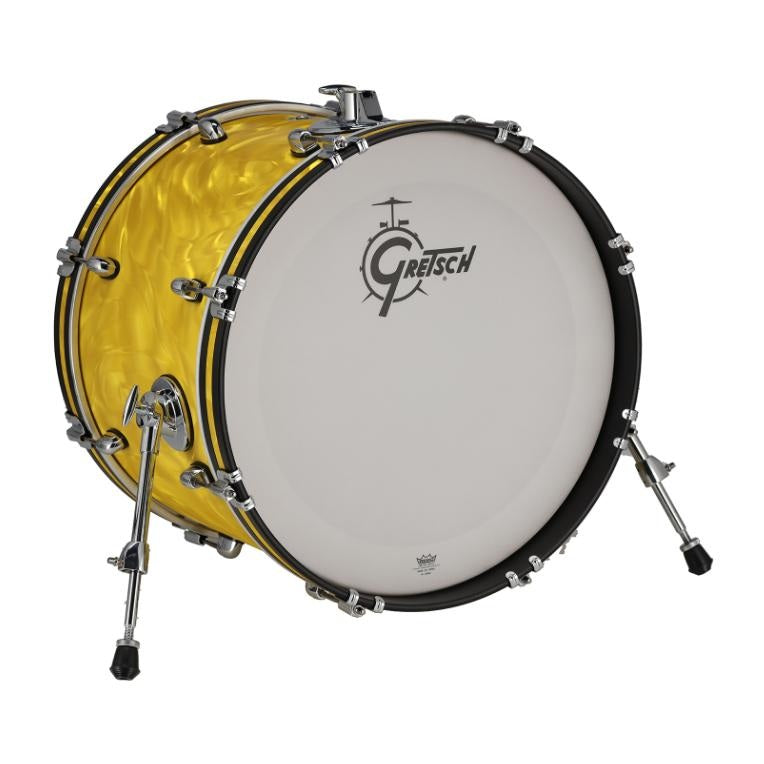 Gretsch Catalina Club CC2 Bass Drum 20x14 Yellow Satin Flame - Drum Center Of Portsmouth