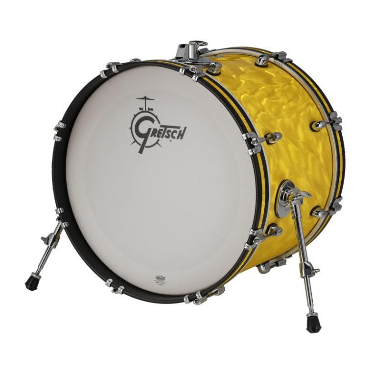Gretsch Catalina Club CC2 Bass Drum 20x14 Yellow Satin Flame - Drum Center Of Portsmouth
