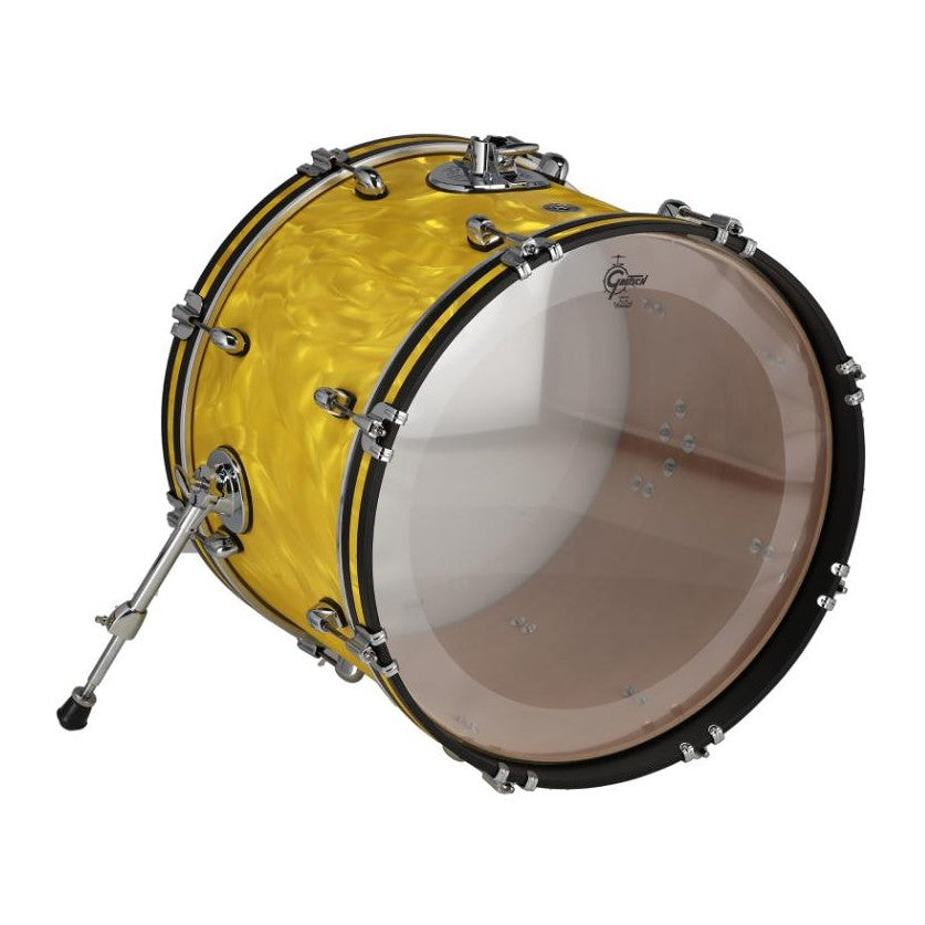 Gretsch Catalina Club CC2 Bass Drum 20x14 Yellow Satin Flame - Drum Center Of Portsmouth
