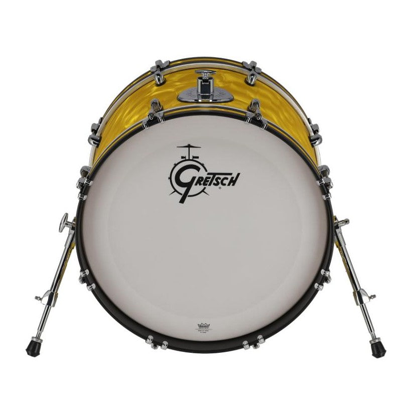 Gretsch Catalina Club CC2 Bass Drum 20x14 Yellow Satin Flame - Drum Center Of Portsmouth