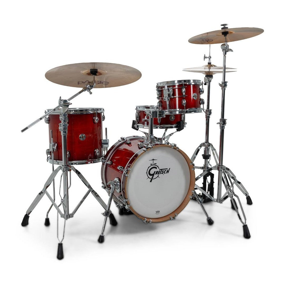 Gretsch Catalina Club CC2 Micro 4pc Drum Set 16/10/13/13 Gloss Crimson Burst