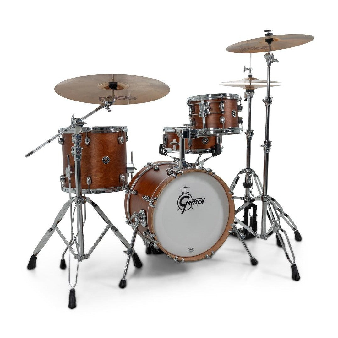 Gretsch Catalina Club CC2 Micro 4pc Drum Set 16/10/13/13 Satin Walnut Glaze
