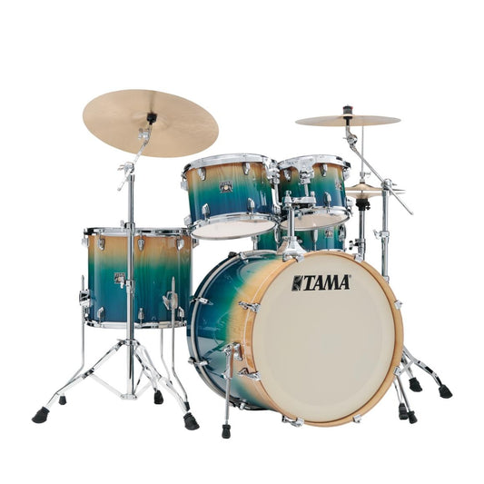 Tama Superstar Classic 5pc Drum Set w/22BD Sapphire Fade Lacebark Pine