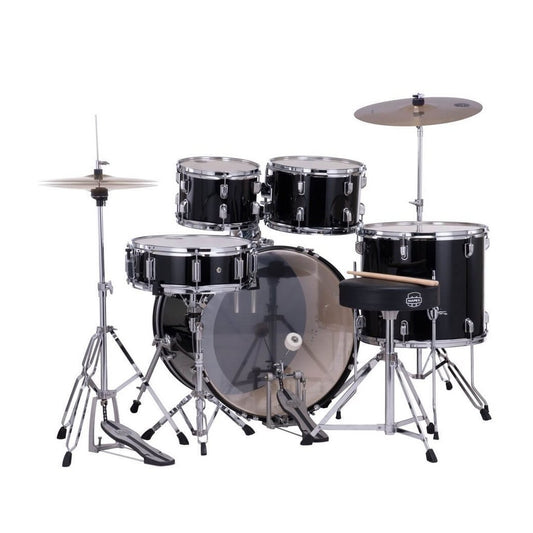 Mapex Comet 5pc Complete Drum Set w/20BD Dark Black w/Hw & Cymbals - Drum Center Of Portsmouth
