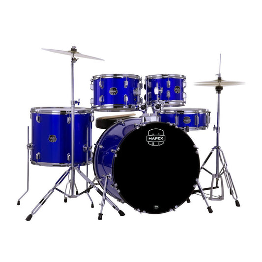 Mapex Comet 5pc Complete Drum Set Indigo Blue 22/10/12/16/14 - Drum Center Of Portsmouth