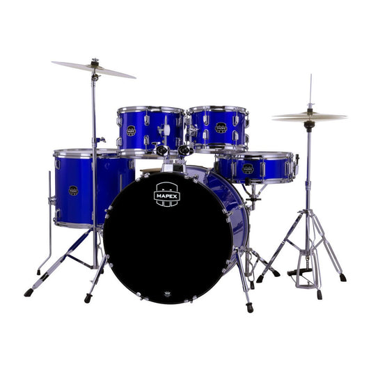 Mapex Comet 5pc Complete Drum Set Indigo Blue 22/10/12/16/14 - Drum Center Of Portsmouth