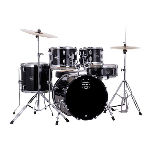 Mapex Comet 5pc Complete Drum Set Dark Black 18/10/12/14/14 - Drum Center Of Portsmouth