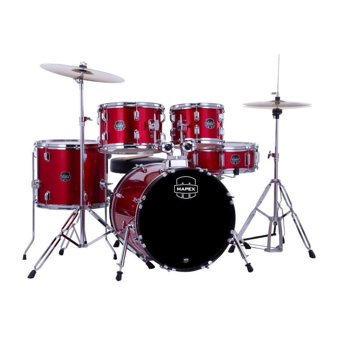 Mapex Comet 5pc Complete Drum Set Infra Red 18/10/12/14/14 - Drum Center Of Portsmouth